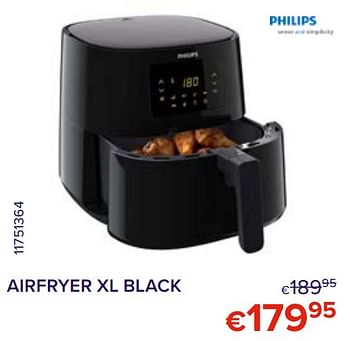 Promoties Philips airfryer xl black - Philips - Geldig van 01/02/2022 tot 28/02/2022 bij Euro Shop