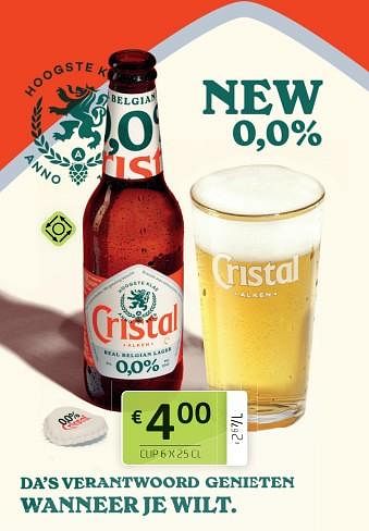 Promoties Cristal - Cristal - Geldig van 11/02/2022 tot 24/02/2022 bij BelBev