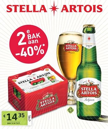 Promoties Stella artois - Stella Artois - Geldig van 11/02/2022 tot 24/02/2022 bij BelBev