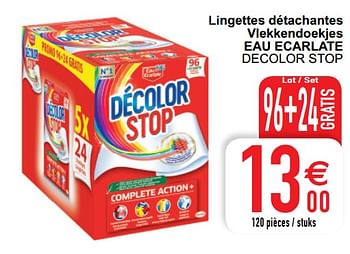 Lingettes Eau Ecarlate Decolor Stop Complete Action+ - 3 x 10