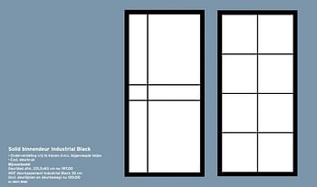 Promoties Solid binnendeur industrial black - Solid - Geldig van 02/02/2022 tot 15/02/2022 bij Gamma