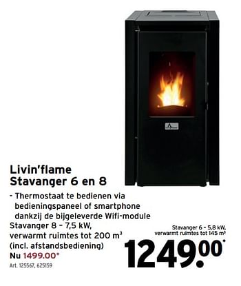 Promoties Livin’flame stavanger 6 en 8 - Livin Flame - Geldig van 02/02/2022 tot 27/02/2022 bij Gamma