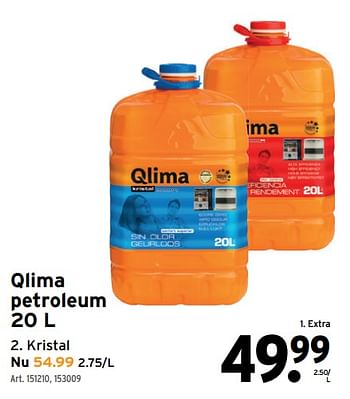 Aanvankelijk Groene bonen Gedetailleerd Qlima Qlima petroleum - Promotie bij Gamma