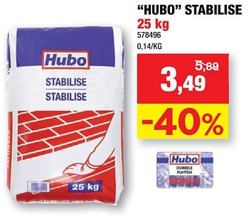 Promoties Hubo stabilise - Huismerk - Hubo  - Geldig van 02/02/2022 tot 13/02/2022 bij Hubo