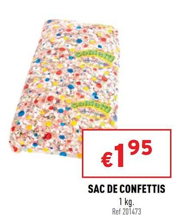 Promotions Sac de confettis - Produit maison - Trafic  - Valide de 02/02/2022 à 13/02/2022 chez Trafic