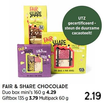Promoties Fair + share chocolade multipack - Huismerk - Xenos - Geldig van 31/01/2022 tot 13/02/2022 bij Xenos