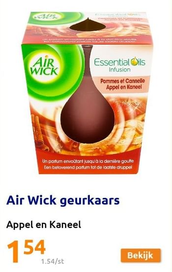 Promoties Air wick geurkaars - Airwick - Geldig van 02/02/2022 tot 08/02/2022 bij Action