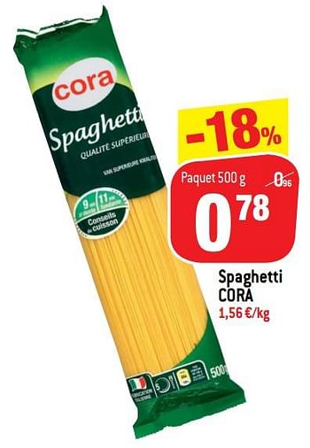 Promotions Spaghetti cora - Produit maison - Match - Valide de 02/02/2022 à 08/02/2022 chez Match