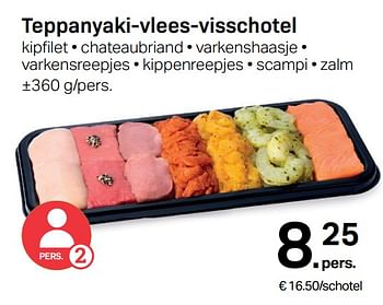 Promoties Teppanyaki-vlees-visschotel - Huismerk - Buurtslagers - Geldig van 02/02/2022 tot 16/02/2022 bij Buurtslagers
