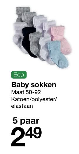 Promoties Baby sokken - Huismerk - Zeeman  - Geldig van 05/02/2022 tot 11/02/2022 bij Zeeman
