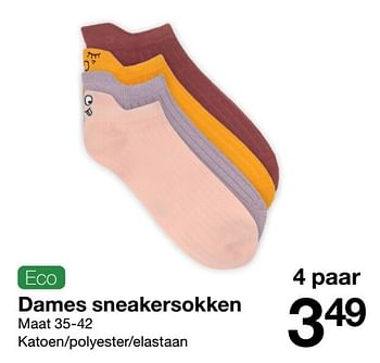 Promoties Dames sneakersokken - Huismerk - Zeeman  - Geldig van 05/02/2022 tot 11/02/2022 bij Zeeman