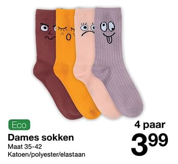 Promoties Dames sokken - Huismerk - Zeeman  - Geldig van 05/02/2022 tot 11/02/2022 bij Zeeman