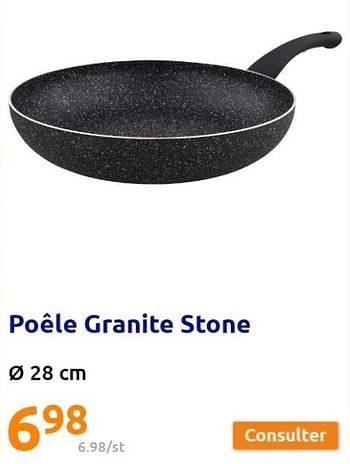 Promotions Poêle granite stone - Produit Maison - Action - Valide de 02/02/2022 à 08/02/2022 chez Action