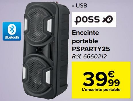 poss bluetooth party speaker