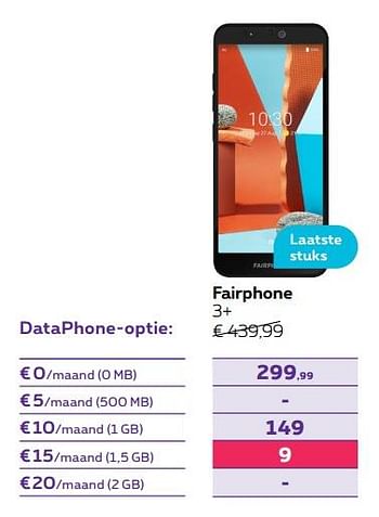 Promoties Fairphone 3+ - Fairphone - Geldig van 01/02/2022 tot 28/02/2022 bij Proximus