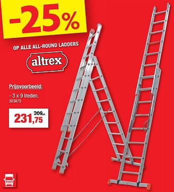 Promoties All-round ladders - Altrex - Geldig van 09/02/2022 tot 13/02/2022 bij Hubo