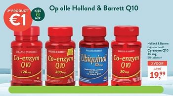 Promoties Co-enzym q10 30 mg - Huismerk - Holland & Barrett - Geldig van 07/02/2022 tot 20/02/2022 bij Holland & Barret