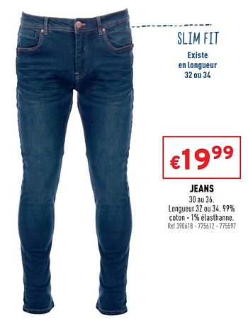 Promotions Jeans - Produit maison - Trafic  - Valide de 09/02/2022 à 13/02/2022 chez Trafic