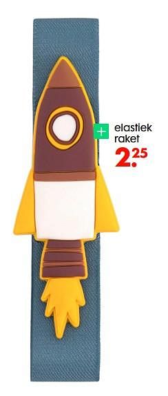 Promoties Elastiek raket - Huismerk - Hema - Geldig van 09/02/2022 tot 15/02/2022 bij Hema