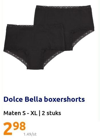 Promoties Dolce bella boxershorts - Dolce Bella - Geldig van 09/02/2022 tot 15/02/2022 bij Action