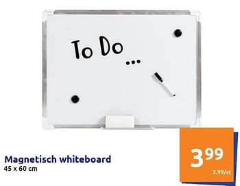 Promoties Magnetisch whiteboard - Huismerk - Action - Geldig van 09/02/2022 tot 15/02/2022 bij Action