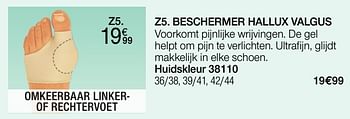 Promoties Beschermer hallux valgus - Epitact - Geldig van 01/02/2022 tot 28/02/2022 bij Damart