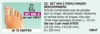 Promoties Set van 3 teen--vingerbeschermers - Epitact - Geldig van 01/02/2022 tot 28/02/2022 bij Damart