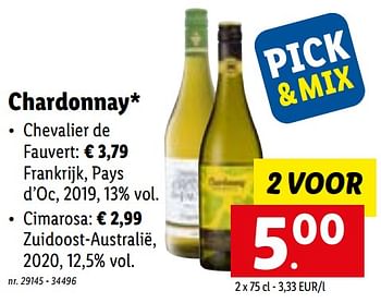 Promoties Cimarosa - Witte wijnen - Geldig van 21/02/2022 tot 27/02/2022 bij Lidl