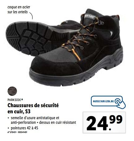 Chaussure 2024 securite parkside