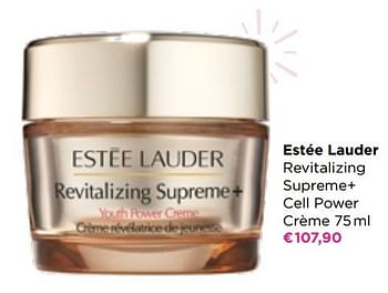 Promoties Estée lauder revitalizing supreme+ cell power crème - Estee Lauder - Geldig van 15/02/2022 tot 06/03/2022 bij ICI PARIS XL