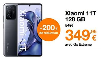 Promoties Xiaomi 11t 128 gb - Xiaomi - Geldig van 15/02/2022 tot 24/02/2022 bij Orange