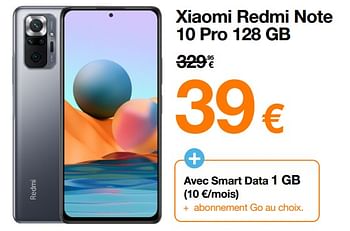Promoties Xiaomi redmi note 10 pro 128 gb - Xiaomi - Geldig van 15/02/2022 tot 24/02/2022 bij Orange