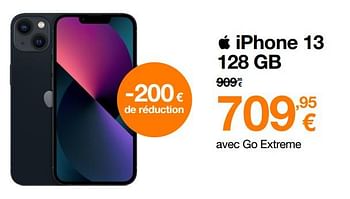 Promoties Apple iphone 13 128 gb - Apple - Geldig van 15/02/2022 tot 24/02/2022 bij Orange