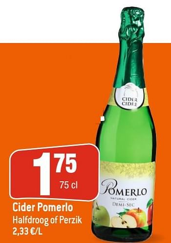 Promoties Cider pomerlo - Huismerk - Smatch - Geldig van 16/02/2022 tot 22/02/2022 bij Smatch