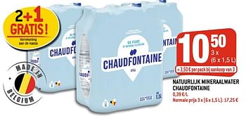 Promoties Natuurlijk mineraalwater chaudfontaine - Chaudfontaine - Geldig van 16/02/2022 tot 22/02/2022 bij Smatch