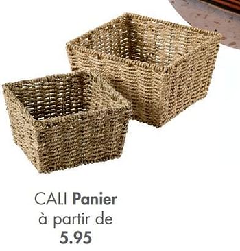 Promotions Cali panier - Produit maison - Casa - Valide de 14/02/2022 à 27/03/2022 chez Casa