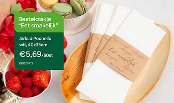 Promoties Bestekzakje eet smakelijk - Huismerk - Ava - Geldig van 01/03/2022 tot 30/04/2022 bij Ava