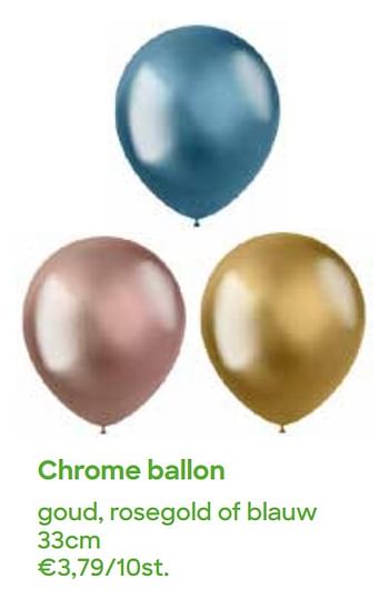 Promoties Chrome ballon - Huismerk - Ava - Geldig van 01/03/2022 tot 30/04/2022 bij Ava