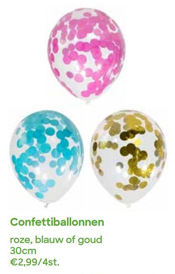 Promoties Confettiballonnen - Huismerk - Ava - Geldig van 01/03/2022 tot 30/04/2022 bij Ava