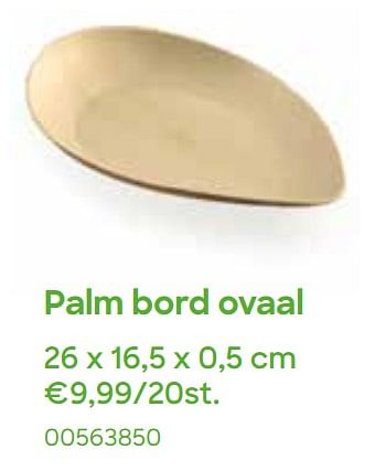 Promoties Palm bord ovaal - Huismerk - Ava - Geldig van 01/03/2022 tot 30/04/2022 bij Ava