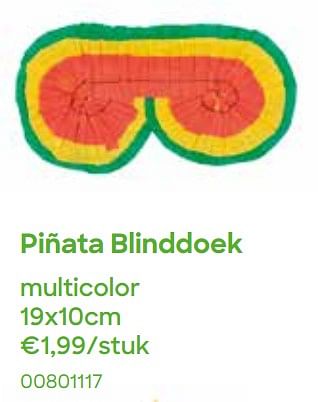 Promoties Piñata blinddoek - Huismerk - Ava - Geldig van 01/03/2022 tot 30/04/2022 bij Ava