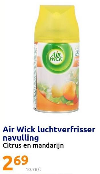 Promoties Air wick luchtverfrisser navulling - Airwick - Geldig van 16/02/2022 tot 22/02/2022 bij Action