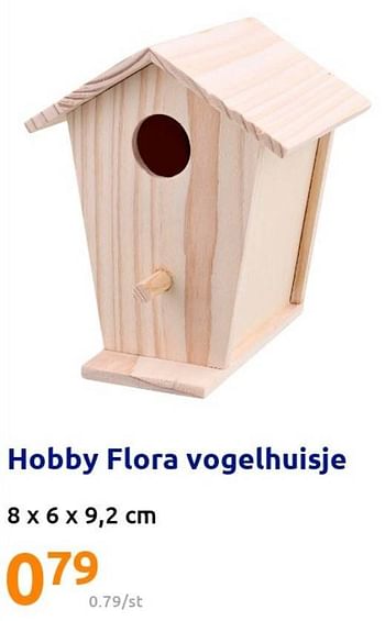Huismerk - Hobby flora vogelhuisje - Promotie bij