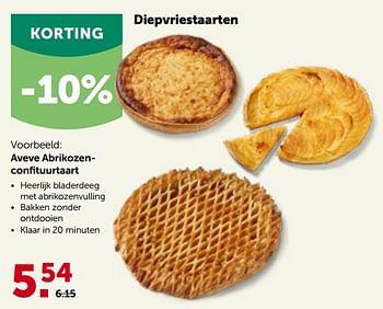 Promoties Aveve abrikozenconfituurtaart - Huismerk - Aveve - Geldig van 23/02/2022 tot 05/03/2022 bij Aveve