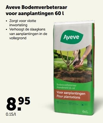 Promoties Aveve bodemverbeteraar voor aanplantingen - Huismerk - Aveve - Geldig van 23/02/2022 tot 05/03/2022 bij Aveve
