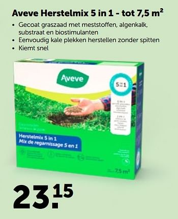 Promoties Aveve herstelmix 5 in 1 - Huismerk - Aveve - Geldig van 23/02/2022 tot 05/03/2022 bij Aveve