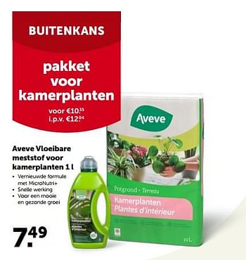 Promoties Aveve vloeibare meststof voor kamerplanten - Huismerk - Aveve - Geldig van 23/02/2022 tot 05/03/2022 bij Aveve