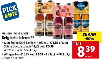 Promoties Belgische bieren - Affligem - Geldig van 28/02/2022 tot 06/03/2022 bij Lidl