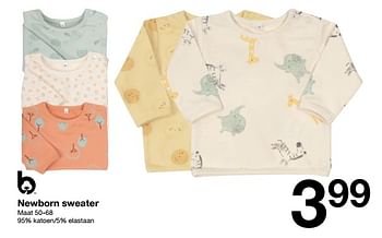 Promoties Newborn sweater - Huismerk - Zeeman  - Geldig van 19/02/2022 tot 25/02/2022 bij Zeeman