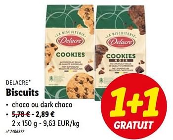 Promo Delacre biscuits chez Lidl